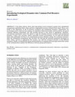 Research paper thumbnail of Introducing Ecological Dynamics into Common-Pool Resource Experiments