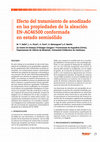 Research paper thumbnail of Efecto del tratamiento de anodizado en las propiedades de la aleación EN-AC46500 conformada en estado semisólido