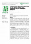 Research paper thumbnail of Conservation Significant Plant Taxa in the Eastern Sredna Gora Mountain Floristic Subregion, Bulgaria