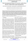 Research paper thumbnail of The Curcuminoids Extract of Curcuma xanthorrhiza RoxB. Loaded Solid Lipid Nanoparticles