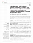 Research paper thumbnail of The Benefits of High-Intensity Interval Training on Cognition and Blood Pressure in Older Adults With Hypertension and Subjective Cognitive Decline: Results From the Heart & Mind Study