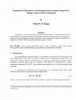 Research paper thumbnail of Estimation of Parametric and Semiparametric Logistic Regression Models Using Credit Scoring Data