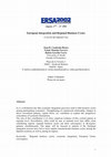 Research paper thumbnail of European Integration and Regional Business Cycles