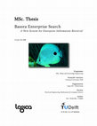 Research paper thumbnail of Basora Enterprise Search: a new system for enterprise information retrieval