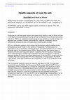 Research paper thumbnail of Health aspects of coal fly ash Ruud Meij and Henk te Winkel