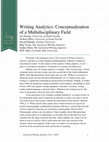 Research paper thumbnail of Writing Analytics: Conceptualization of a Multidisciplinary Field