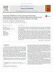 Research paper thumbnail of Evaluating rehabilitation of the social housing envelope: Experimental assessment of thermal indoor improvements during actual operating conditions in dry hot climate, a case study