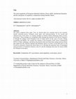 Research paper thumbnail of The meta-regulation of European industrial relations: Power shifts, institutional dynamics and the emergence of regulatory competition