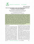 Research paper thumbnail of Effect of Low Cost Fertigation on Flower Yield of Marigold and Tuberose Grown on the Bunds in the Rice based Cropping System