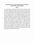 Research paper thumbnail of Commenting on research results in applied linguistics and education: A comparative genre-based investigation