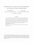 Research paper thumbnail of Technological change and the composition of taxes and public expenditures