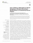 Research paper thumbnail of Use of Saliva in Alternative to Serum Sampling to Monitor Biomarkers Modifications in Professional Soccer Players