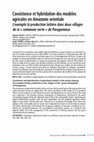 Research paper thumbnail of Coexistence et hybridation des modèles agricoles en Amazonie orientale. L’exemple la production laitière dans deux villages de la « commune verte » de Paragominas