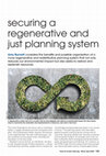 Research paper thumbnail of Securing a Regenerative and Just Planning System