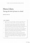 Research paper thumbnail of Marae ā-kura: Tracing the birth of marae in schools