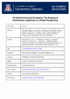 Research paper thumbnail of Stratified University Strategies: The Shaping of Institutional Legitimacy in a Global Perspective