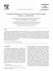 Research paper thumbnail of Temperature dependence of the elastic moduli of polycrystalline LaAlxNi5−x and LaSnxNi5−x