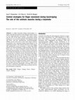 Research paper thumbnail of Control strategies for finger movement during touch-typing The role of the extrinsic muscles during a keystroke