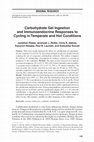 Research paper thumbnail of Carbohydrate Gel Ingestion and Immunoendocrine Responses to Cycling in Temperate and Hot Conditions