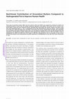 Research paper thumbnail of Nutritional contribution of groundnut butters compared to hydrogenated fat to improve human health