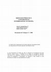 Research paper thumbnail of Servicios públicos y convergencia interregional en España