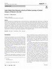 Research paper thumbnail of Cyber-Safety Policy Elements in the Era of Online Learning: A Content Analysis of Policies in the UAE