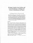 Research paper thumbnail of Bringing Together Local Culture and Rural Development: Findings from Ireland, Pennsylvania and Alaska