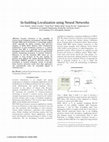 Research paper thumbnail of In-building Localization using Neural Networks