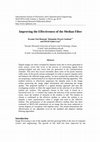 Research paper thumbnail of Improving the Effectiveness of the Median Filter