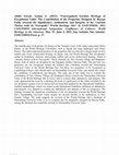 Research paper thumbnail of Unrecognized Earthen Heritage of Exceptional Value: The Contribution of the Properties Designed by Hassan Fathy towards the Significance, Authenticity and Integrity of the “Ancient Thebes with its Necropolis” World Heritage Site