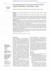 Research paper thumbnail of Psychological factors associated with recurrent vaginal candidiasis: a preliminary study