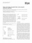 Research paper thumbnail of Study on the design of propeller blade sections using the optimization algorithm