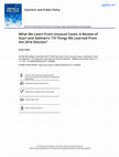 Research paper thumbnail of What We Learn From Unusual Cases: A Review of Azari and Gelman's “19 Things We Learned From the 2016 Election”