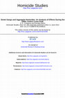 Research paper thumbnail of Street Gangs and Aggregate Homicides: An Analysis of Effects During the 1990s Violent Crime Peak