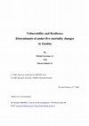 Research paper thumbnail of Vulnerability and Resilience: Determinants of Under-Five Mortality Changes in Zambia