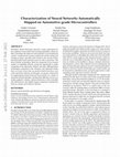 Research paper thumbnail of Characterization of Neural Networks Automatically Mapped on Automotive-grade Microcontrollers