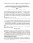 Research paper thumbnail of NM 07. El Agua en La Producción Equina en La Zona De Mayor Producción De La Provincia De Buenos Aires-Argentina