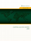 Research paper thumbnail of 2006 Capital Access Index Best Markets for Business Finance