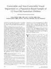 Research paper thumbnail of Correctable and Non-Correctable Visual Impairment in a Population-Based Sample of 12-Year-Old Australian Children