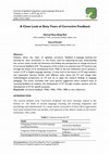 Research paper thumbnail of A Close Look at Sixty Years of Corrective Feedback