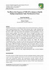 Research paper thumbnail of The effects of the Frequency of TOEFL iBT as Quizzes on Real-life Reading Comprehension Tasks: The Discourse in Focus