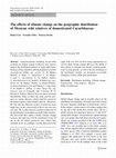 Research paper thumbnail of The Effects of Climate Change on the Geographic Distribution of Mexican Wild Relatives of Domesticated Cucurbitaceae