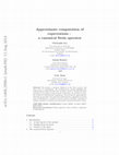 Research paper thumbnail of Approximate computation of expectations: the canonical Stein operator