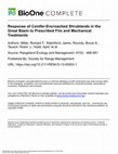 Research paper thumbnail of Response of Conifer-Encroached Shrublands in the Great Basin to Prescribed Fire and Mechanical Treatments