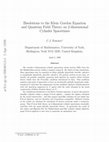 Research paper thumbnail of Bisolutions to the Klein–Gordon equation and quantum field theory on 2-dimensional cylinder spacetimes