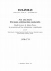 Research paper thumbnail of «Sii difficile da imitare!»: Appunti sul lessico dell’‘eccezione’ in Origene, in: «Non uno itinere»: Ebraismi, cristianesimi, modernità. Studi in onore di Mauro Pesce, eds. M. RESCIO, C. FACCHINI, C. GIANOTTO, E. LUPIERI, F. MOTTA ed E. NORELLI  = «Humanitas», 76 Suppl. 1 (2021) 395-410.