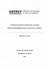 Research paper thumbnail of Comparación de matrices de análisis sobre inteligibilidad del texto en la música