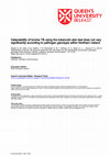 Research paper thumbnail of Detectability of bovine TB using the tuberculin skin test does not vary significantly according to pathogen genotype within Northern Ireland