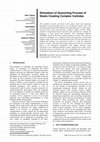 Research paper thumbnail of Cholera outbreak caused by drinking lakeshore water contaminated by feces washed down from a hill-side residential area: Kaiso Village, Uganda