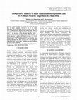 Research paper thumbnail of Comparative Analysis of Hash Authentication Algorithms and ECC Based Security Algorithms in Cloud Data